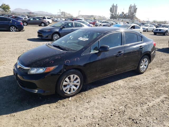 HONDA CIVIC LX 2012 with VIN 19XFB2F58CE347509 - Photo from auction