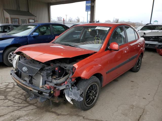 KIA RIO BASE 2009 with VIN KNADE223X96584727 - Photo from auction