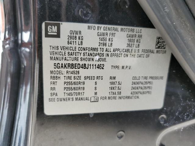 Photo 14 from auction – 2011 BUICK ENCLAVE CX with VIN 5GAKRBED4BJ111462