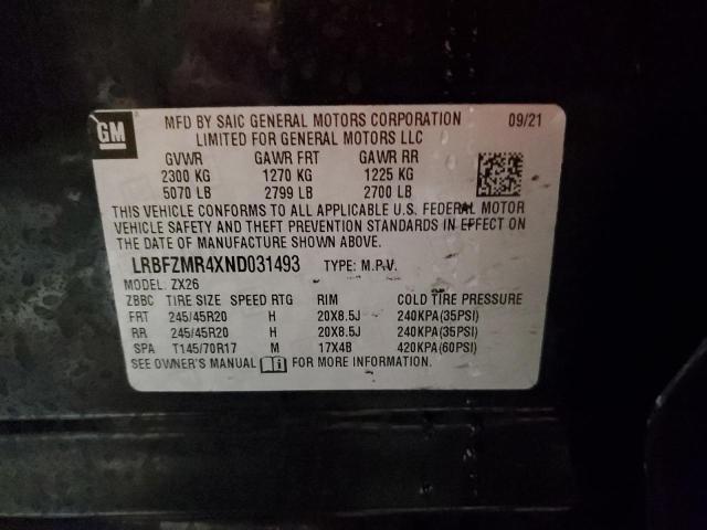 Photo 14 from auction – 2022 BUICK ENVISION P with VIN LRBFZMR4XND031493