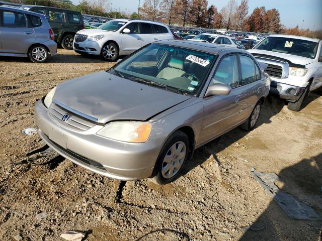 HONDA CIVIC EX 2001 with VIN 2HGES26771H520775 - Photo from auction