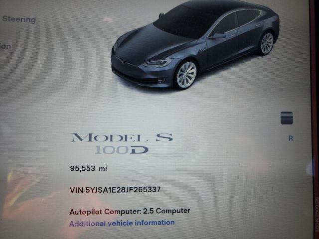 Photo 9 from auction – 2018 TESLA MODEL S with VIN 5YJSA1E28JF265337