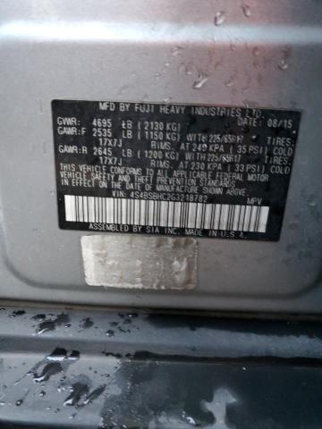 Photo 14 from auction – 2016 SUBARU OUTBACK 2. with VIN 4S4BSBHC2G3218782