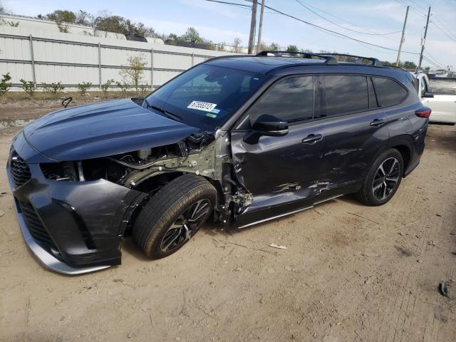 TOYOTA HIGHLANDER 2022 with VIN 5TDLZRAH1NS104674 - Photo from auction