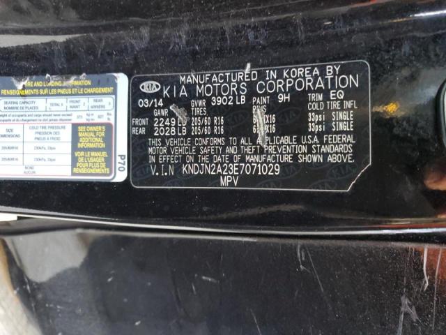 Photo 14 from auction – 2014 KIA SOUL with VIN KNDJN2A23E7071029