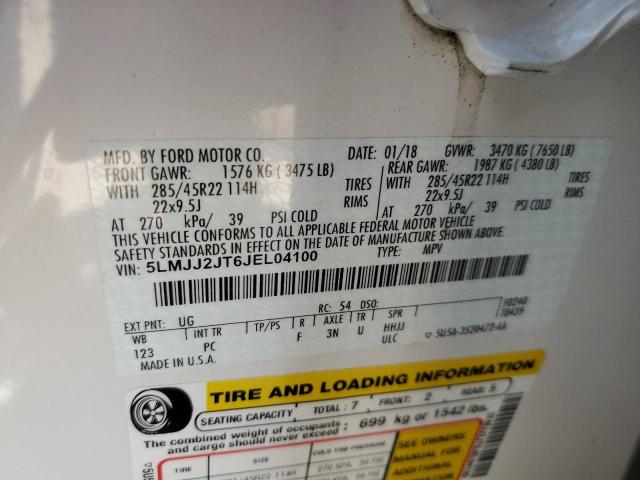Photo 14 from auction – 2018 LINCOLN NAVIGATOR with VIN 5LMJJ2JT6JEL04100