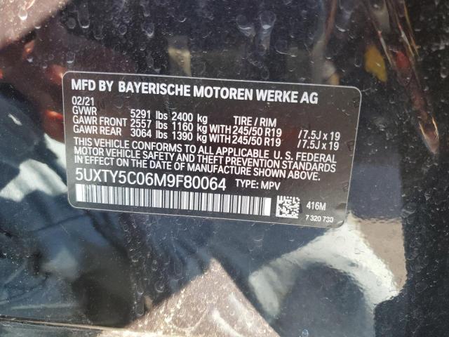 Photo 14 from auction – 2021 BMW X3 XDRIVE3 with VIN 5UXTY5C06M9F80064