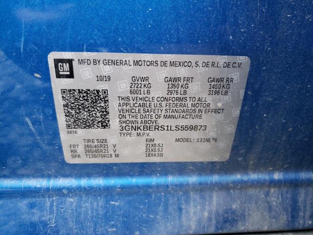 Photo 14 from auction – 2020 CHEVROLET BLAZER RS with VIN 3GNKBERS1LS559873