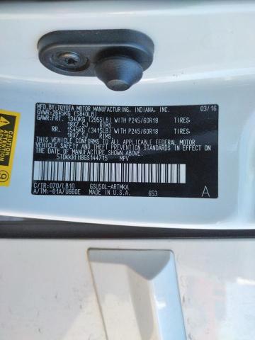 Photo 14 from auction – 2016 TOYOTA HIGHLANDER with VIN 5TDKKRFH8GS144715
