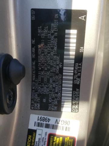 Photo 14 from auction – 2007 TOYOTA SIENNA LE with VIN 5TDBK23C87S007807