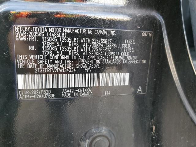 Photo 14 from auction – 2015 TOYOTA RAV4 LE with VIN 2T3ZFREV2FW134334