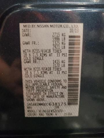 Photo 14 from auction – 2014 NISSAN PATHFINDER with VIN 5N1AR2MM6EC638175