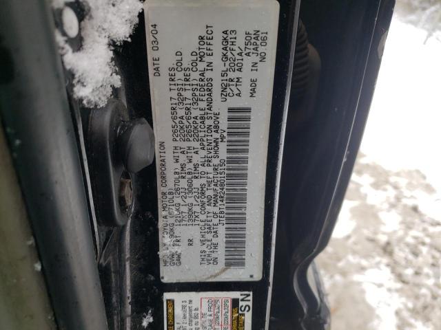 Photo 14 from auction – 2004 TOYOTA 4RUNNER SR with VIN JTEBT14R248015150