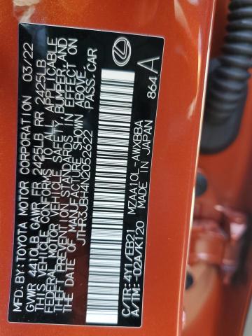 Photo 14 from auction – 2022 LEXUS UX 200 BAS with VIN JTHR3JBH4N2052622