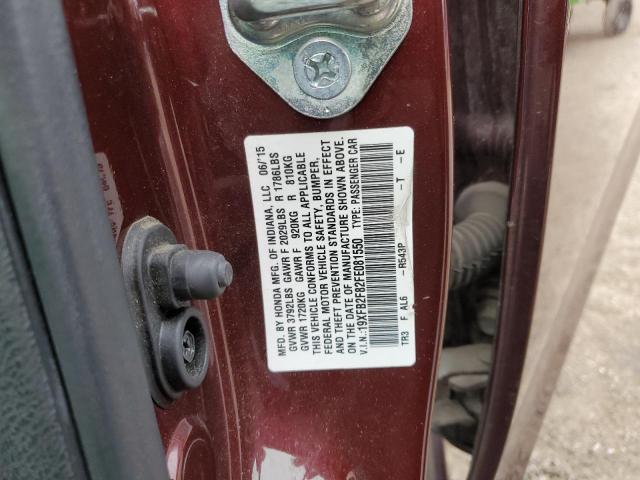 Photo 14 from auction – 2015 HONDA CIVIC EX with VIN 19XFB2F82FE081550