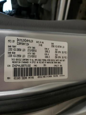 Photo 14 from auction – 2006 DODGE GRAND CARA with VIN 2D4GP44L86R791692