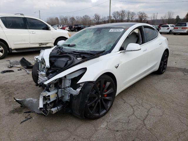 TESLA MODEL 3 2020 with VIN 5YJ3E1ECXLF715025 - Photo from auction