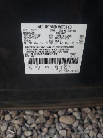 Photo 14 from auction – 2019 FORD EDGE ST with VIN 2FMPK4AP3KBB91986