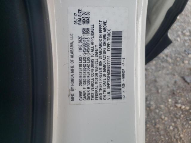 Photo 10 from auction – 2017 HONDA RIDGELINE with VIN 5FPYK2F6XHB011144