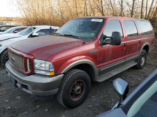 FORD EXCURSION 2003 with VIN 1FMSU45PX3EB66829 - Photo from auction