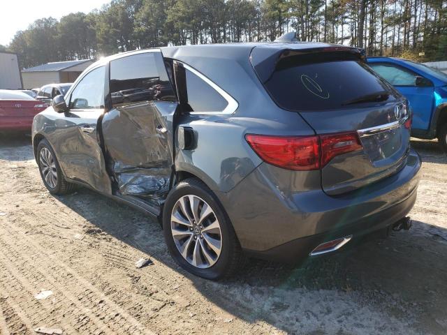 Photo 2 from auction – 2015 ACURA MDX TECHNO with VIN 5FRYD4H45FB015334