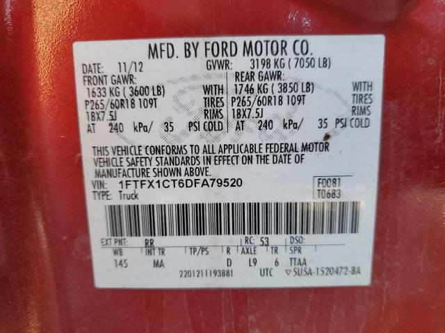 Photo 14 from auction – 2013 FORD F150 SUPER with VIN 1FTFX1CT6DFA79520