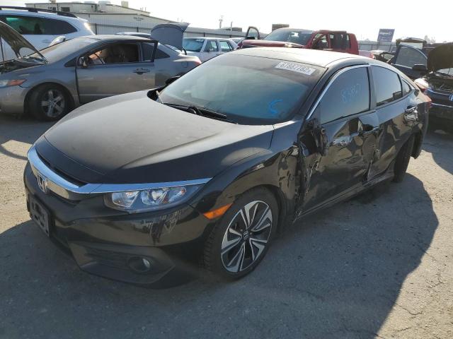 HONDA CIVIC EX 2018 with VIN JHMFC1F38JX026619 - Photo from auction