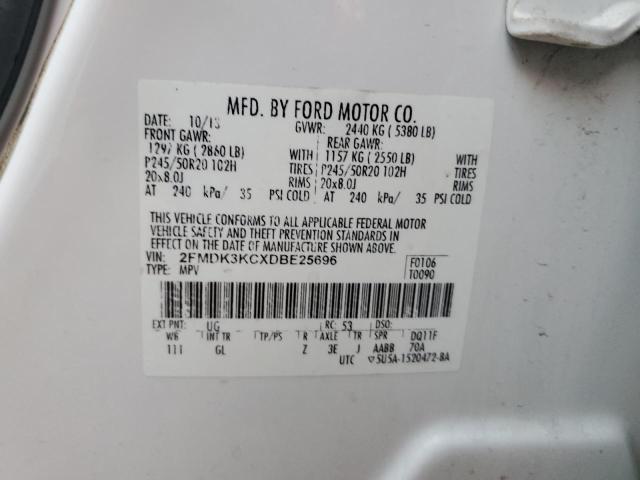 Photo 14 from auction – 2013 FORD EDGE LIMIT with VIN 2FMDK3KCXDBE25696