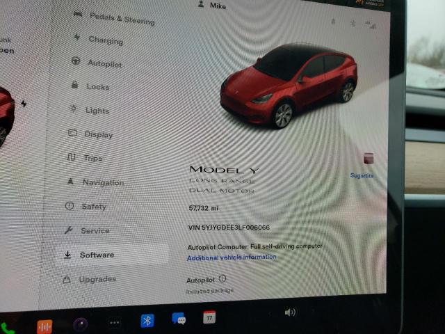 Photo 9 from auction – 2020 TESLA MODEL Y with VIN 5YJYGDEE3LF006066