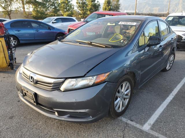 HONDA CIVIC EX 2012 with VIN 2HGFB2F8XCH599956 - Photo from auction