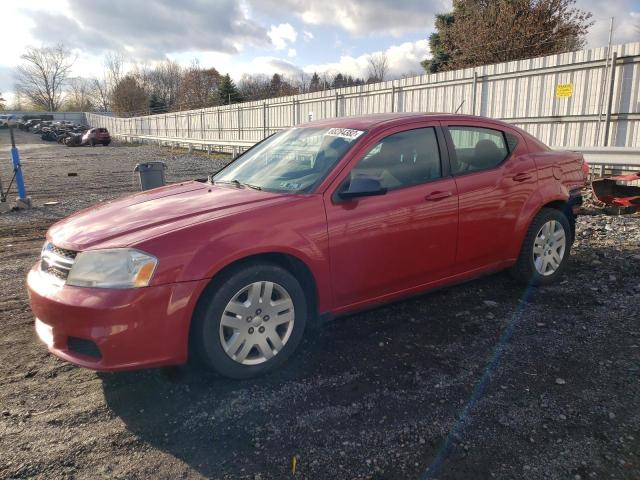 DODGE AVENGER SE 2012 with VIN 1C3CDZAB1CN170059 - Photo from auction