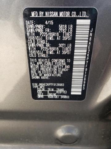 Photo 14 from auction – 2015 NISSAN QUEST S with VIN JN8AE2KP7F9128983