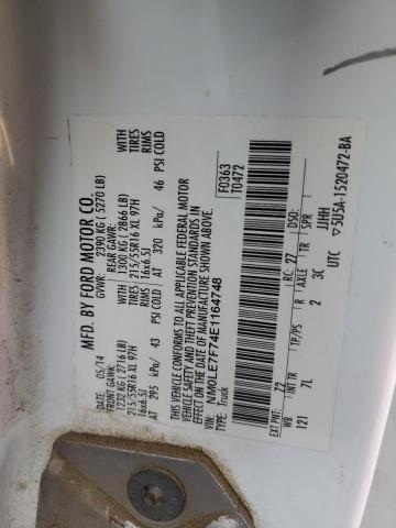 Photo 10 from auction – 2014 FORD TRANSIT CO with VIN NM0LE7F74E1164748
