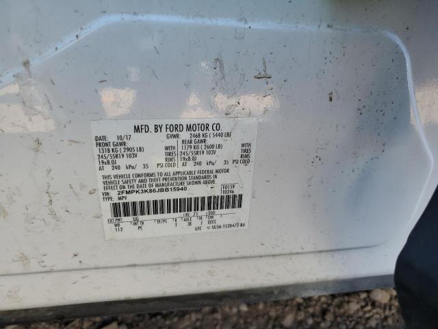 Photo 14 from auction – 2018 FORD EDGE TITAN with VIN 2FMPK3K86JBB15940
