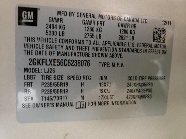 Photo 14 from auction – 2012 GMC TERRAIN SL with VIN 2GKFLXE56C6238076