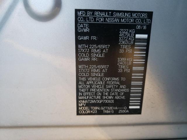 Photo 14 from auction – 2016 NISSAN ROGUE S with VIN KNMAT2MV3GP730631