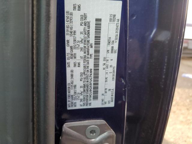Photo 14 from auction – 2015 FORD ESCAPE SE with VIN 1FMCU9GX5FUC79399