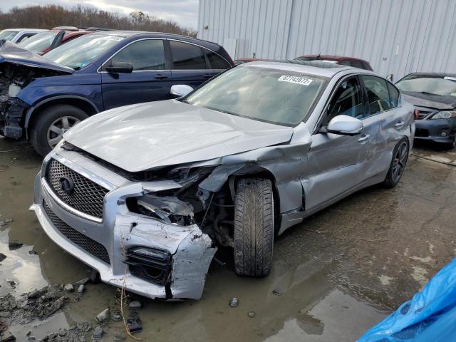 INFINITI Q50 BASE 2014 with VIN JN1BV7AR8EM687005 - Photo from auction