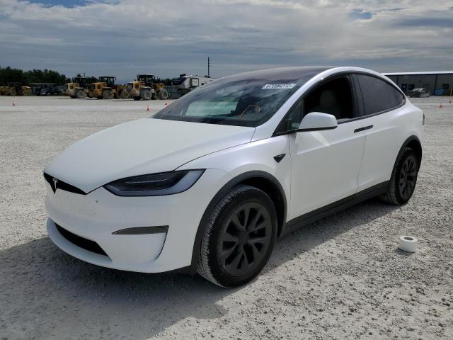 TESLA MODEL X 2022 with VIN 7SAXCBE67NF353216 - Photo from auction