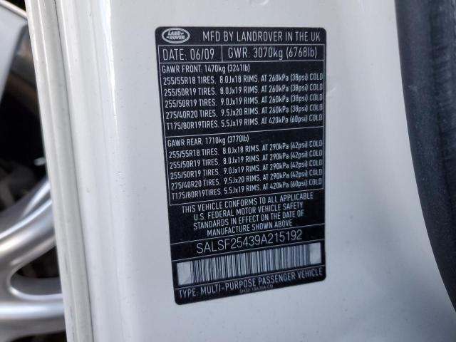 Photo 14 from auction – 2009 LAND ROVER RANGE ROVE with VIN SALSF25439A215192