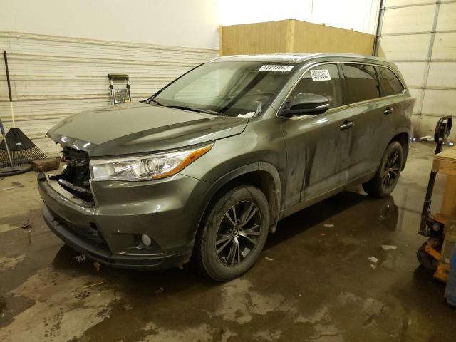 TOYOTA HIGHLANDER 2016 with VIN 5TDJKRFH1GS324355 - Photo from auction