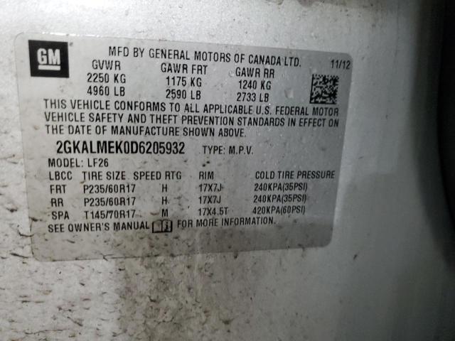 Photo 14 from auction – 2013 GMC TERRAIN SL with VIN 2GKALMEK0D6205932