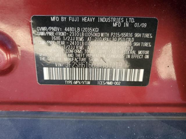 Foto 14 de la subasta – 2009 SUBARU FORESTER 2 con VIN JF2SH61669H787219