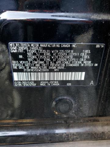 Photo 14 from auction – 2014 TOYOTA RAV4 LIMIT with VIN 2T3DFREV5EW229009