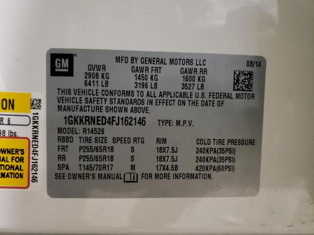 Photo 14 from auction – 2015 GMC ACADIA SLE with VIN 1GKKRNED4FJ162146