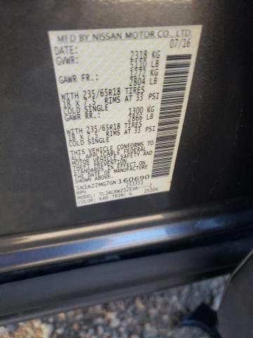 Photo 14 from auction – 2016 NISSAN MURANO S with VIN 5N1AZ2MG7GN160690