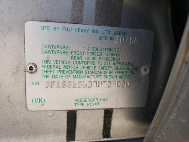 Photo 14 from auction – 2007 SUBARU FORESTER 2 with VIN JF1SG65637H729020