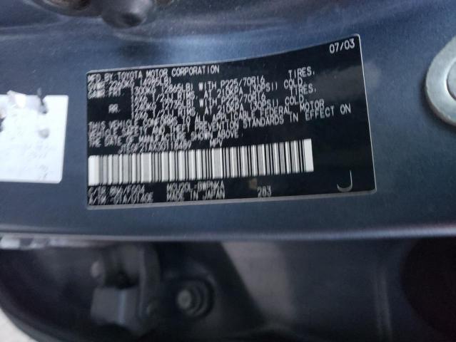 Photo 14 from auction – 2003 TOYOTA HIGHLANDER with VIN JTEGF21AX30118489