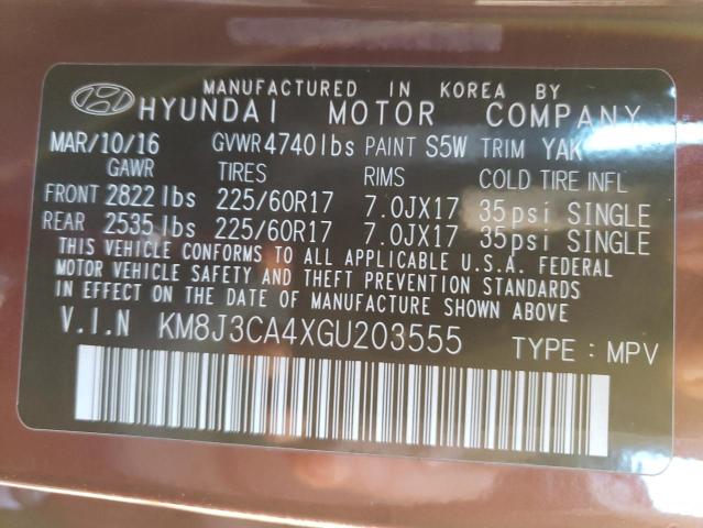 Photo 14 from auction – 2016 HYUNDAI TUCSON LIM with VIN KM8J3CA4XGU203555