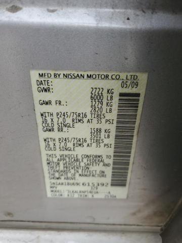 Photo 14 from auction – 2009 NISSAN PATHFINDER with VIN 5N1AR18U69C615392